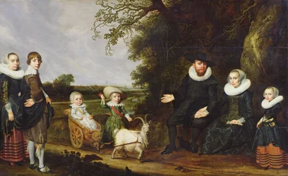 Portræt af kunstnerens familie